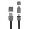 Picture of 2-in-1 MFi Lightning & Micro USB Tangle Free Retractable Charging Cable For Cell Phones and Tablets
