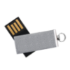 Picture of Aluminum Swivel USB Flash Drive with Small Key Ring- 4 GB