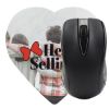Picture of Heart Shaped Computer Mouse Pad - Dye Sublimated