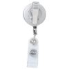 Picture of \"Marion Matte\" 24” Cord Round Matte Solid Metal Retractable Badge Reel And Badge Holder