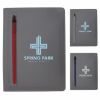 Picture of Sleek Zippered Pocket Padfolio Journal - 9-1/4\"w x 12-5/8\"h x 1/2\"d