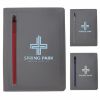 Picture of Sleek Zippered Pocket Padfolio Journal - 9-1/4\"w x 12-5/8\"h x 1/2\"d