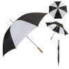 Jumbo Golf Black and White Umbrella with Logo