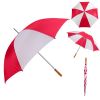 Jumbo Golf Red and White Umbrella with Logo