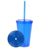 16 OZ. DOUBLE-WALL PROMOTIONAL TUMBLER Blue
