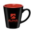 Black with Red Promoional Mugs