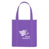 Purple Non-Woven Avenue Shopper Tote Bag