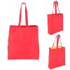 Red Heat Sealed Non-Woven Value Tote With Gusset