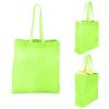 Lime Green Heat Sealed Non-Woven Value Tote With Gusset