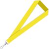 Yellow 1/2 Inch Polyester Lanyards