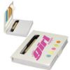 White Eco Stowaway Sticky Jotter with Pen