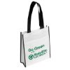 Peak Promotional Tote Bag with Pocket - White