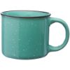 13 oz. Ceramic Custom Campfire Promotional Coffee Mugs - Mint