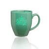 16 oz. Bistro Glossy Personalized Promotional Coffee Mugs - Teal