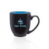 16 oz. Bistro Two-Tone Ceramic Promotional Custom Mugs - Blue