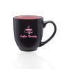 16 oz. Bistro Two-Tone Ceramic Promotional Custom Mugs - Pink