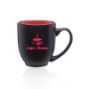 16 oz. Bistro Two-Tone Ceramic Promotional Custom Mugs - Red