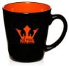 12 oz. Two-Tone Latte Custom Promotional Mugs - Orange