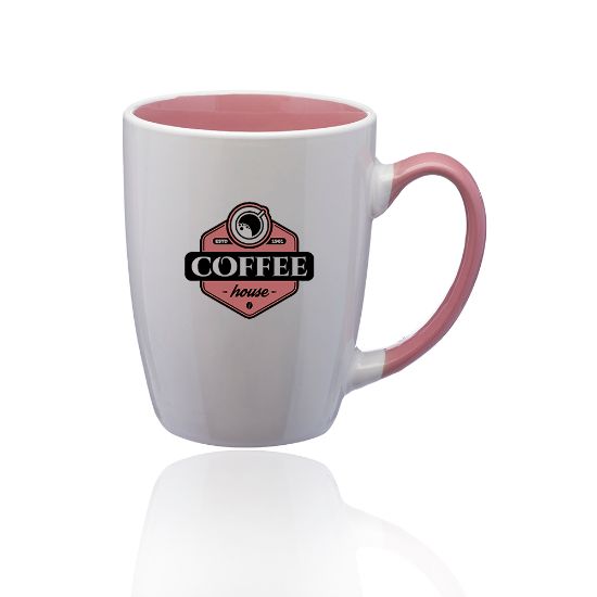 Customized Products. 12 oz. Java Two-Tone Personalized Coffee Mugs