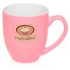 16 oz. Flourescent Bistro Personalized Promotional Mugs - Pink