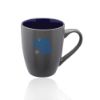 12 oz. Rhodes Two-Tone Java Custom Promotional Coffee Mugs - Cobalt Blue