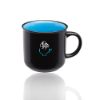 15 oz. Argos Ceramic Camp Fire Personalized Promotional Mugs - Blue