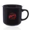 15 oz. Argos Ceramic Camp Fire Personalized Promotional Mugs - Black
