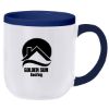 17 Oz. Majestic Promotional Mug - White Cobalt Blue