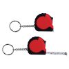 3.25 Ft. Mini Grip Tape Measure Promotional Key Chain - Red
