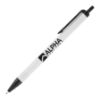 Biz Click Pen - White with Black Trim