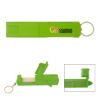 Promotional Sanitary Door Opener Touch Tool Keychain - Lime Gree