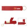 Promotional Sanitary Door Opener Touch Tool Keychain - Red