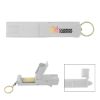 Promotional Sanitary Door Opener Touch Tool Keychain - white