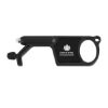 Promotional Door Opener With Light & Stylus With Antimicrobial Additive - Black