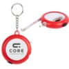 Promotional Multi-Tool Tape Measure With Light - White with Red