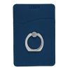 Tuscany™ Card Holder With Metal Ring Phone Stand Navy Blue