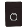 Tuscany™ Card Holder With Metal Ring Phone Stand Black