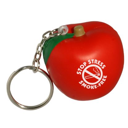 Promotional Apple Stress Reliever Key Chain