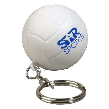 Promotional Volleyball Stress Reliever Key Chain