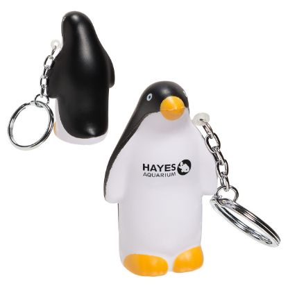 Promotional Penguin Stress Reliever Key Chain