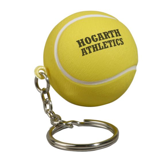 Promotional Tennis Ball Stress Reliever Key Chain