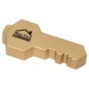 Promotional Key Stress Reliever Key Chain - Gold