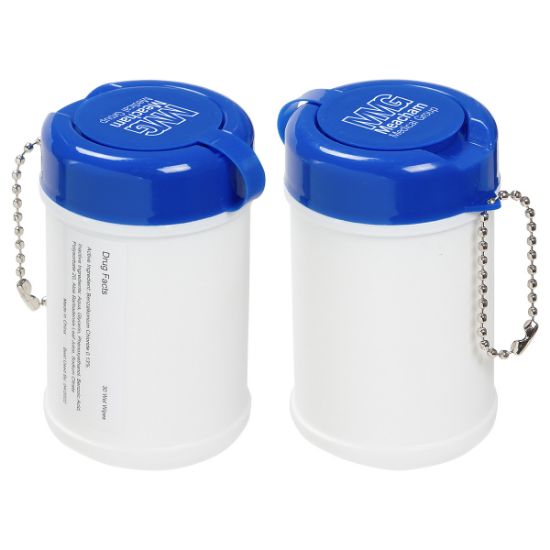 Promotional Travel Well Sanitizer Wipes Key Chain