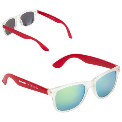 Promotional Key West Mirrored Sunglasses - Red
