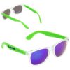 Promotional Key West Mirrored Sunglasses - Lime Green