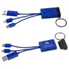 Promotional Triplet 3-in-1 Charging Cable with Screen Cleaner - Blue
