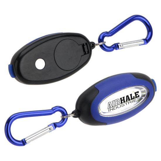 Promotional Ultra Bright COB & LED Light with Carabiner