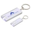 Promotional Simple Touch LED Key Chain - White