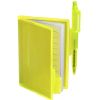 Promotional and Custom Clear-View Jotter with Pen - Translucent Yellow
