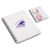 Promotional and Custom Hardcover Notebook with Pouch - White
